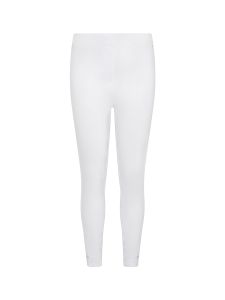 PennyPlain Cropped Bengaline Ankle Grazer Trousers - White