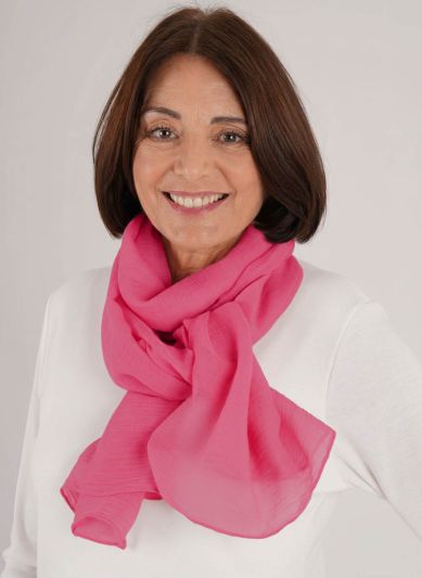 PennyPlain Textured Scarf - Cerise