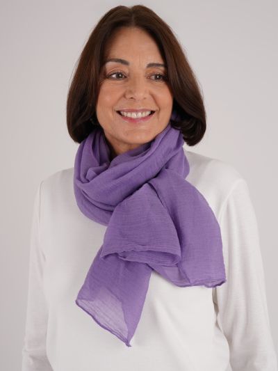 PennyPlain Textured Scarf - Amethyst