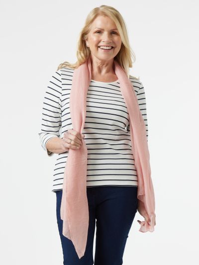 PennyPlain Textured Scarf - Blossom Pink