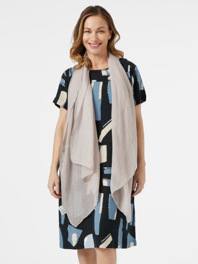 PennyPlain Textured Scarf - Cloud Cream