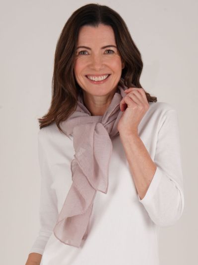 PennyPlain Textured Scarf - Cloud Cream