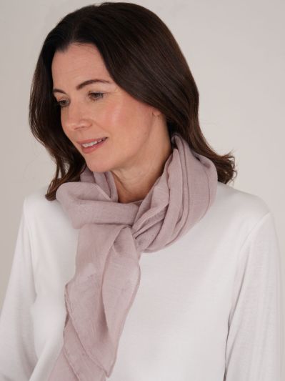 PennyPlain Textured Scarf - Cloud Cream