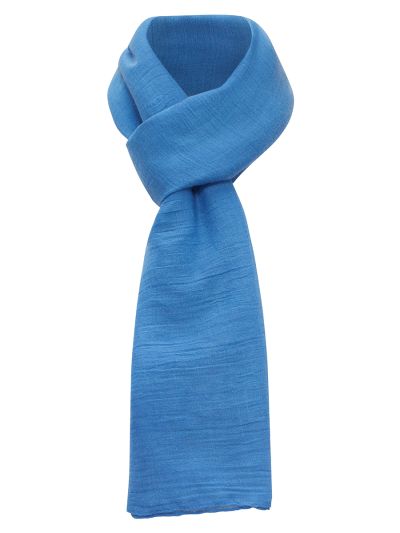 PennyPlain Textured Scarf - Ultramarine Blue