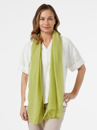 PennyPlain Textured Scarf - Pistachio Green