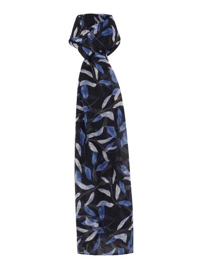 PennyPlain All Over Print Scarf - Navy