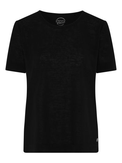 PennyPlain Loose Basic T-shirt - Black