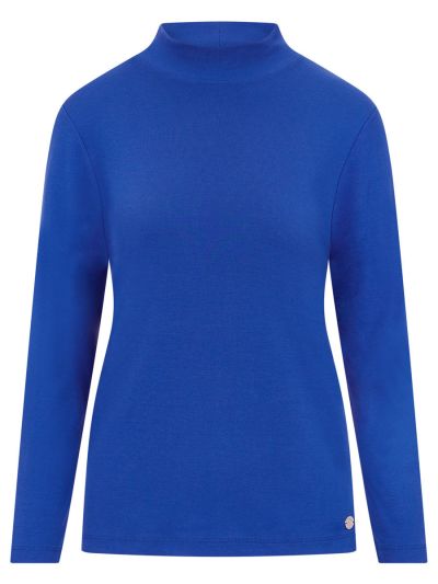 PennyPlain Royal Blue High Neck Top