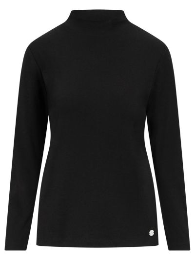 PennyPlain High Neck Top - Black