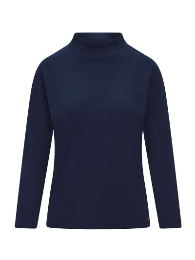 PennyPlain High Neck Top - French Navy