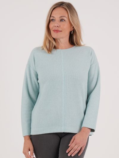 PennyPlain Long Sleeve Crew Neck Top - Mint