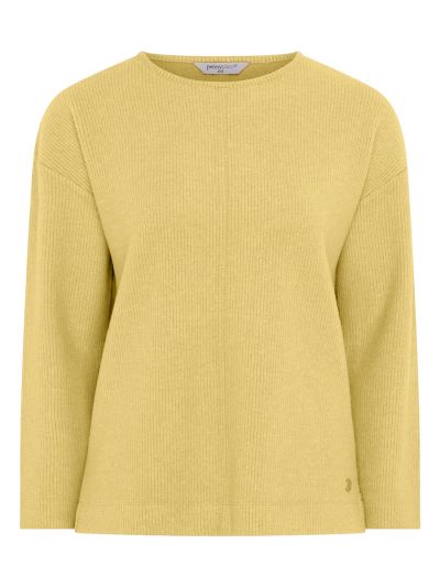 PennyPlain Crew Neck Long Sleeve Top - Pear