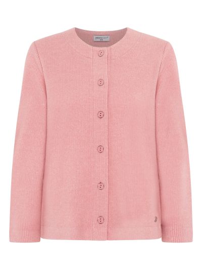 PennyPlain Ribbed Button Cardigan - Blossom