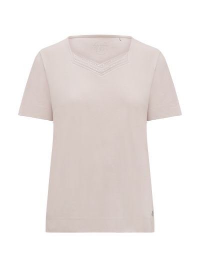 PennyPlain Diamante Sweetheart Neck Top - Cloud