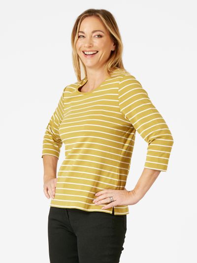 PennyPlain Striped Top - Apple
