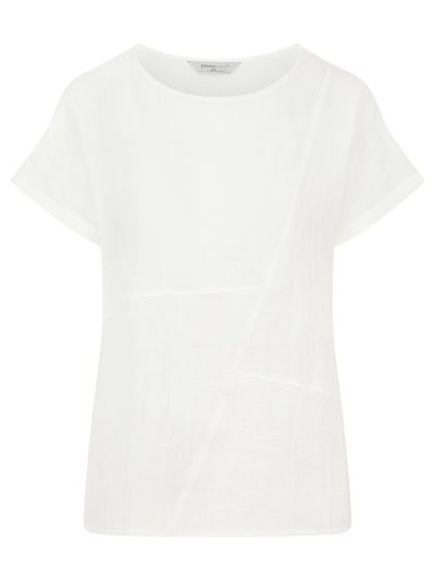 PennyPlain Crosshatch Top - Ivory