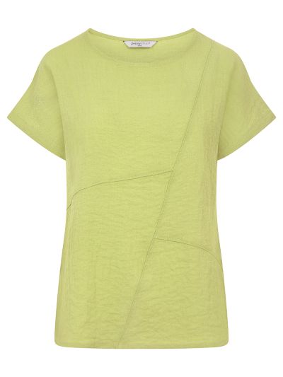 PennyPlain Crosshatch Top - Pistachio