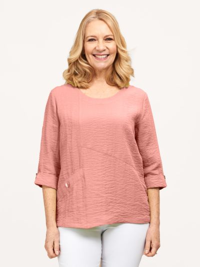 PennyPlain Asymmetric Hem Top - Dusk