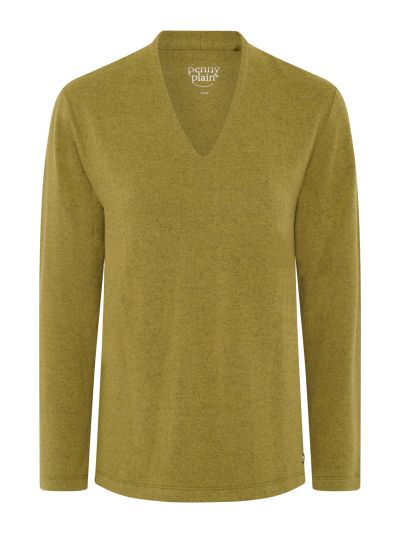 PennyPlain Hi Back V Long Sleeve  - Forest