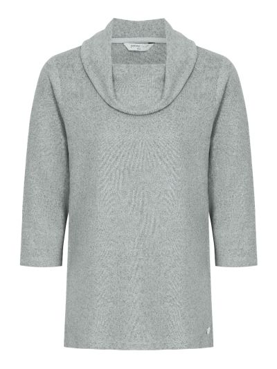 PennyPlain Essential Cowl Neck Top - Malt