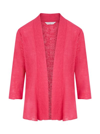 PennyPlain Open Front Shrug - Crimson