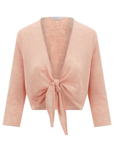 PennyPlain Shrug Tie Front - Dusk