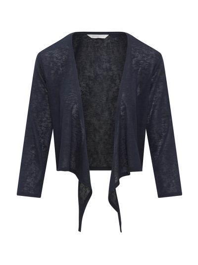 PennyPlain Shrug Tie Front - Navy