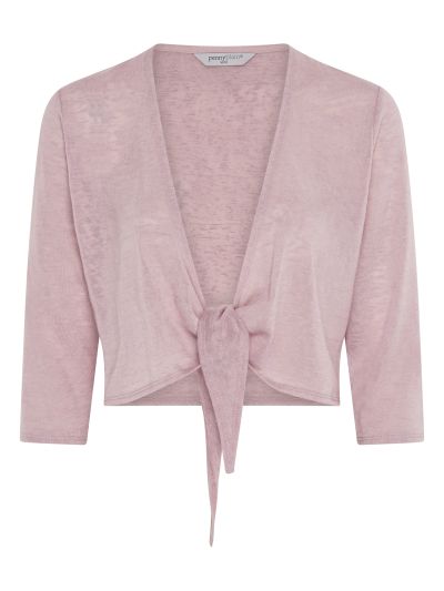 PennyPlain Shrug Tie Front - Cloud