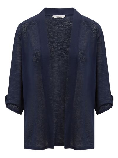 PennyPlain Roll Up Sleeve Cardigan - French
