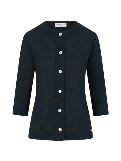 PennyPlain Front Button Cardigan - Navy