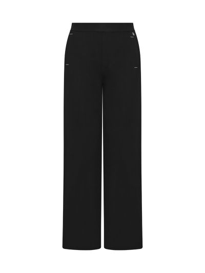 PennyPlain Wide Leg Treggings - Black