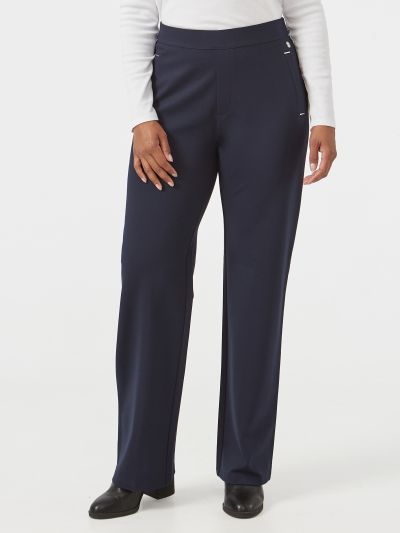 PennyPlain Wide Leg Treggings - Navy Short