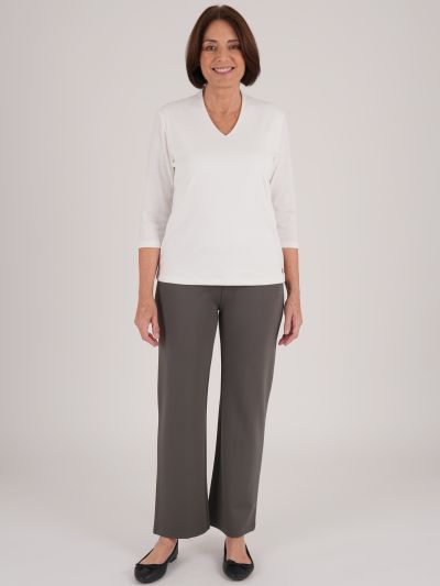 PennyPlain Wide Leg Tregging - Dark Sage
