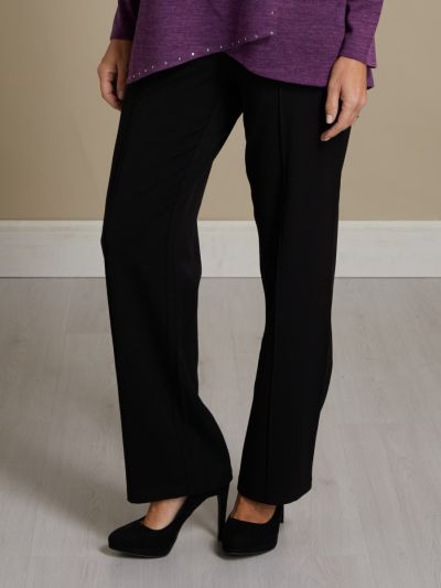 PennyPlain Pleated Trousers - Black Short