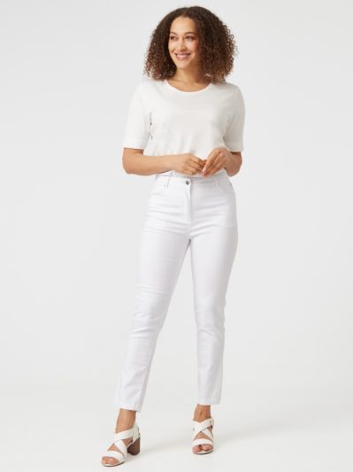 PennyPlain 5 Pocket Jeans - White