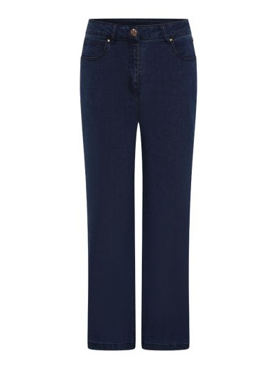PennyPlain 5 Pocket Wide Leg Denim - Denim Wash