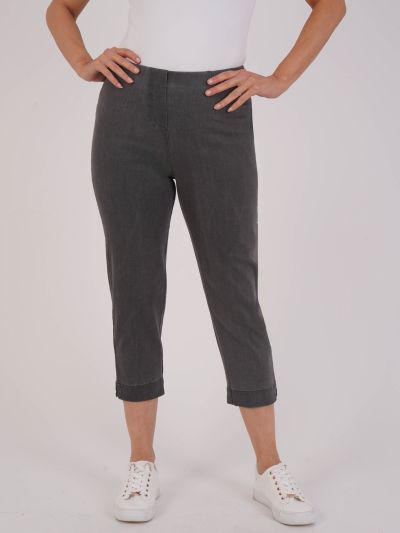 PennyPlain Cropped Jeggings - Pewter Wash