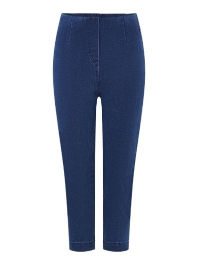 PennyPlain Cropped Jeggings - Blue Wash