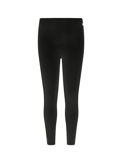PennyPlain Cropped Bengaline Ankle Grazer Trousers - Black