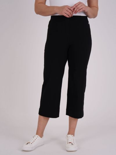 PennyPlain Wide Leg Bengaline - Black