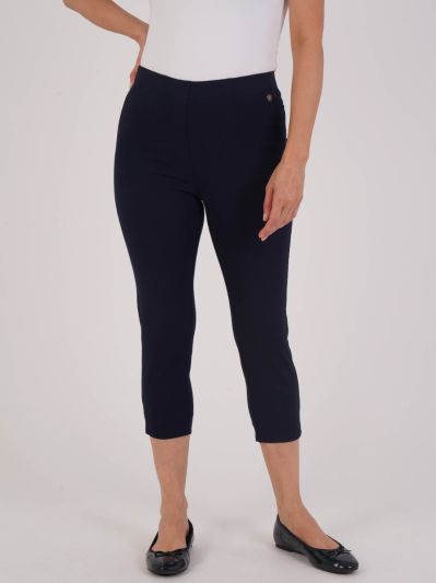PennyPlain Capri Bengaline Trousers - French Navy