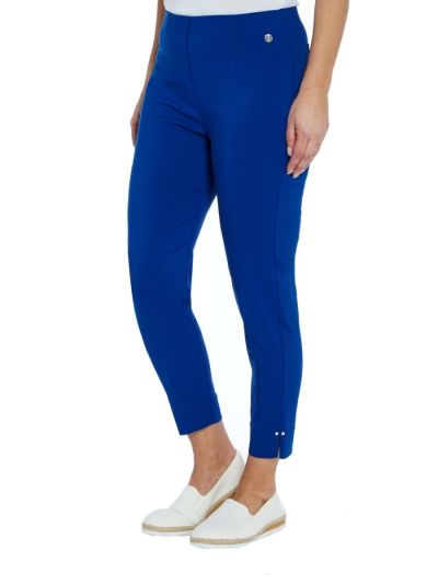 PennyPlain Cropped Bengaline Trousers - Royal