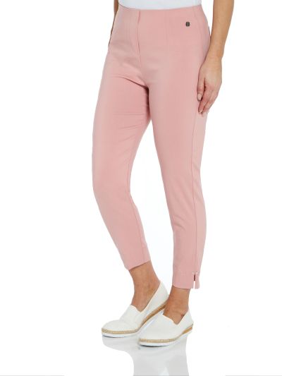 PennyPlain Cropped Bengaline Trousers - Dusk