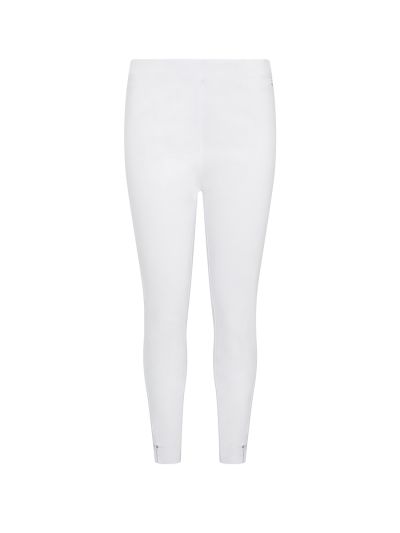 PennyPlain Cropped Bengaline Trousers - White