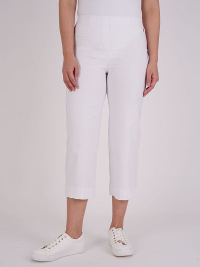 PennyPlain Wide Leg Bengaline - White
