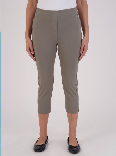 PennyPlain Capri Bengaline Trousers - Sage