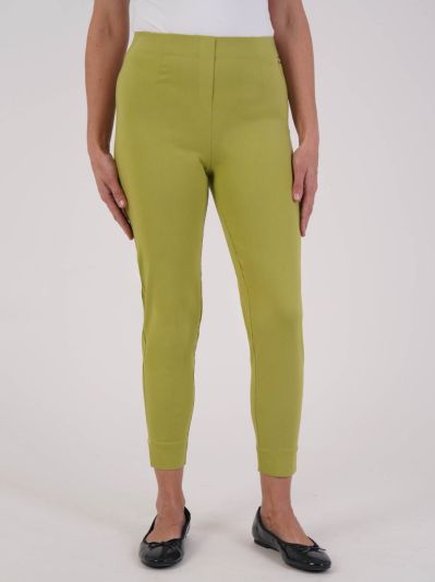PennyPlain Ankle Grazer Bengaline Trousers - Pistachio