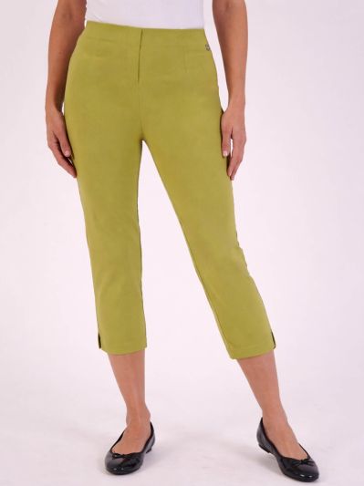 PennyPlain Capri Bengaline Trousers - Pistachio