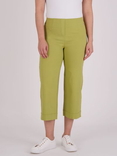 PennyPlain Wide Leg Bengaline - Pistachio
