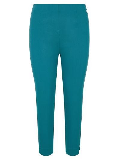PennyPlain Capri Bengaline Trousers - Teal